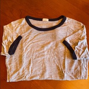 Brandy Melville Gray Comfortable T-Shirt